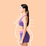 Young slim woman enjoys weight loss result