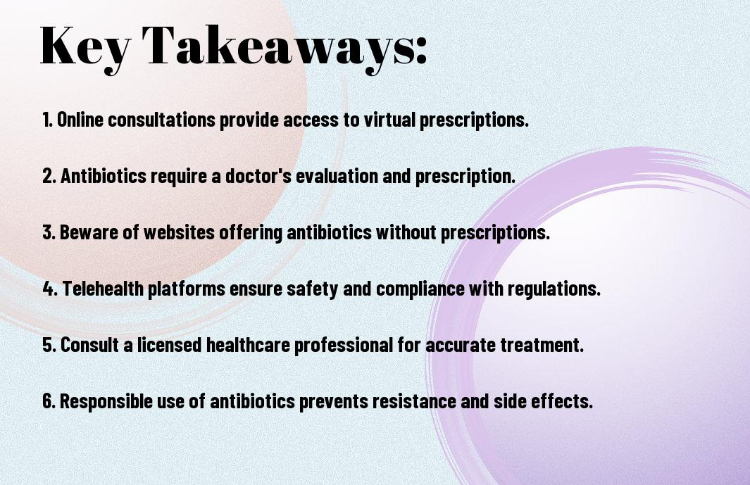 Telehealth provider reviewing an online antibiotic prescription request